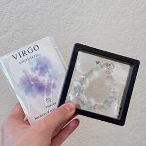 Crystal & Zodiac Bracelet - Virgo - Energy Bracelet